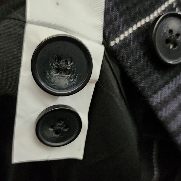 Free Assembly Long Sleeve Relaxed Fit Plaid Blazer Office Career Work Wear - Picture 15 of 16